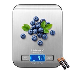 Kitchenora Digital Stainless Steel Backlit LCD Food Scale - New in Box
